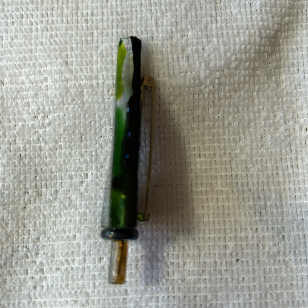 Handmade Dichroic Glass Tree Pin/Brooch by Geddes Stuido - Picture 4 of 5